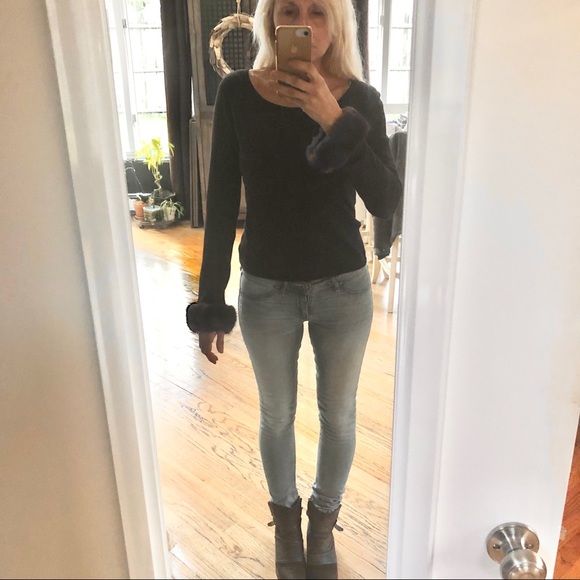 Michelle Nicole Mink Cuff Sweater - Picture 8 of 16